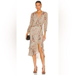 $598 Veronica Beard 100% silk Derby dress